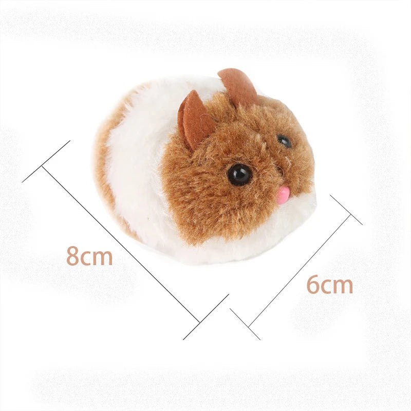 Interactive Plush Mouse Toy for Cats-2