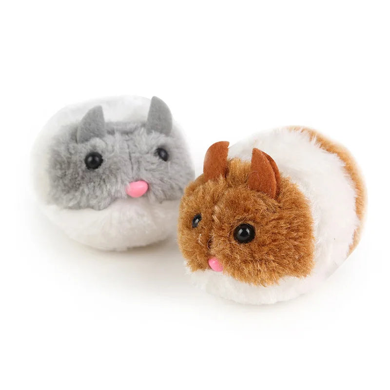 Interactive Plush Mouse Toy for Cats-3