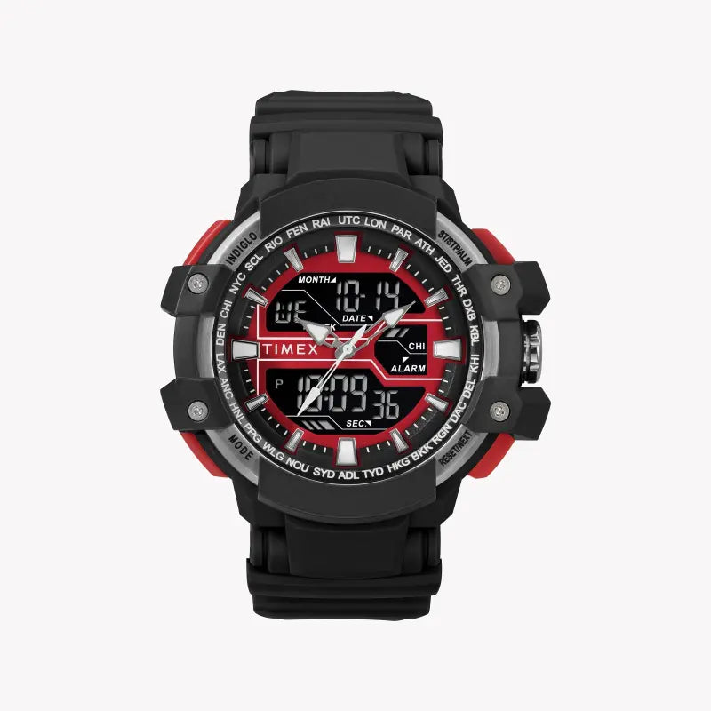 Timex Men's Black Resin Watch, Digital Dial | TW5M22700-0