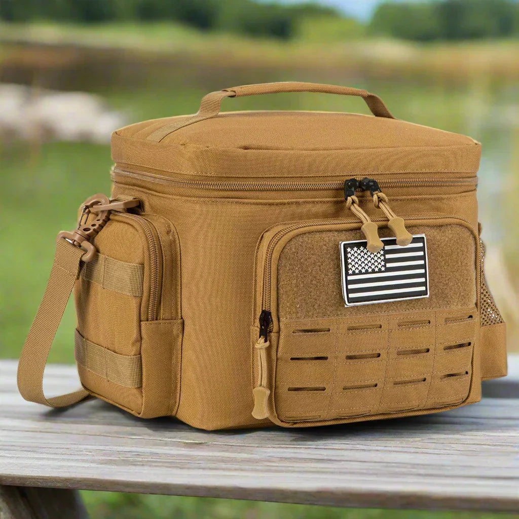 Tactical Thermal Cooler Bag Heavy Duty (Khaki)-1