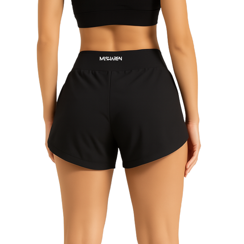 Women's High Waist Seamless Yoga Shorts - Breathable, Recycled Fabric, Sweat-Wicking, Eco-Friendly Gym & Running Shorts-4